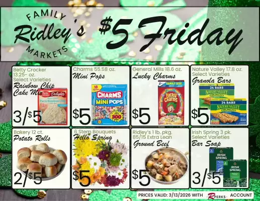Ridley's Family Markets weekly ad (valid until 13-03)
