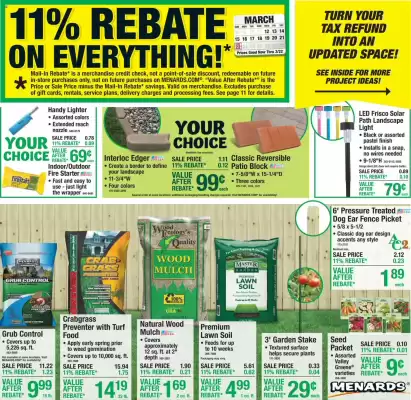Menards weekly ad