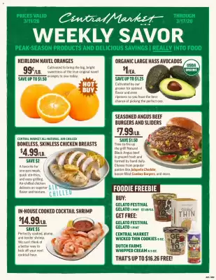 Central Market weekly ad (valid until 18-03)