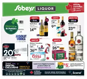 Sobeys Liquor flyer week 11 Page 1