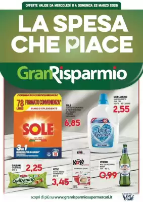 Volantino Gran Risparmio (valido fino al 22-03)