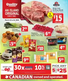 Quality Foods flyer week 11 Page 1