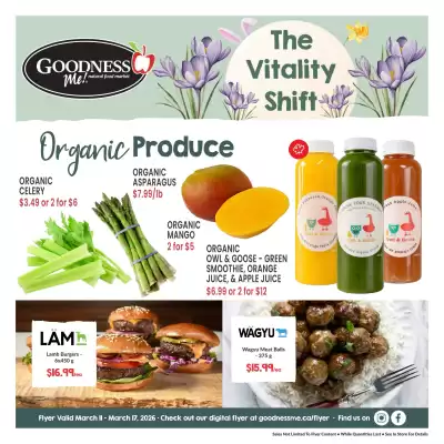 Goodness Me flyer (valid until 17-03)