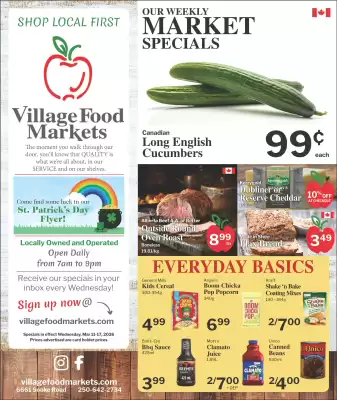 Village Food Markets flyer (valid until 17-03)