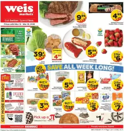 Weis Markets weekly ad week 11 Page 1