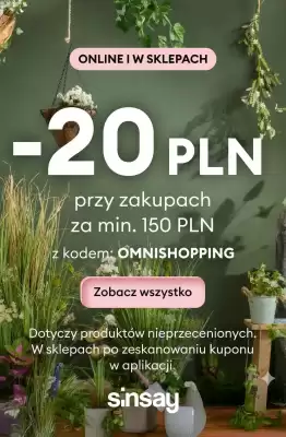 Sinsay gazetka (ważność do 16-03)