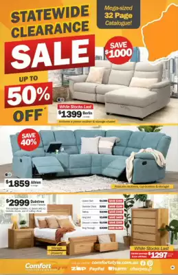 ComfortStyle Furniture & Bedding catalogue (valid until 5-04)