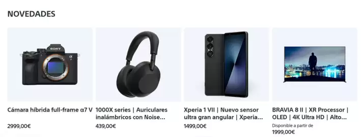Folleto Sony Página 1