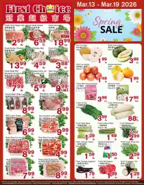 First Choice Supermarket flyer week 11 Page 1