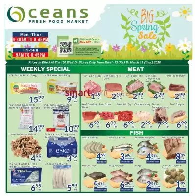 Oceans Fresh Food Market flyer (valid until 19-03)