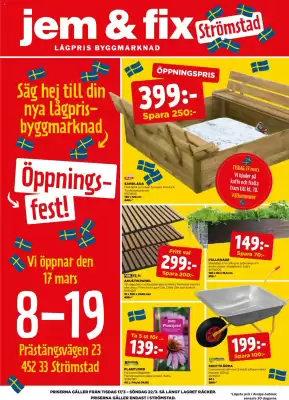 Jem&Fix reklamblad (giltig till och med 22-03)