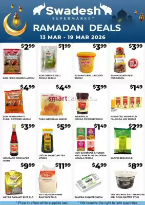 Swadesh Supermarket flyer (valid until 19-03)