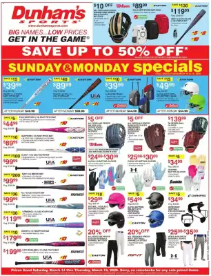 Dunham's Sports weekly ad (valid until 19-03)