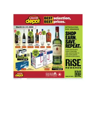 Liquor Depot flyer (valid until 17-03)