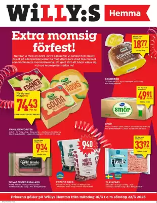 Willys Hemma reklamblad (giltig till och med 22-03)