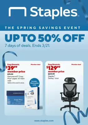 Staples weekly ad (valid until 21-03)