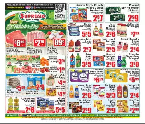 Supremo Foods Inc weekly ad (valid until 20-03)