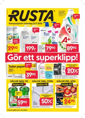 Rusta reklamblad (giltig till och med 22-03)