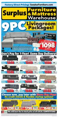 Surplus Furniture flyer