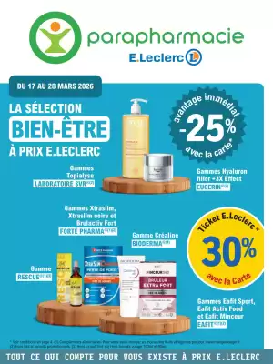 Catalogue E.Leclerc Parapharmacie (valable jusqu'au 28-03)
