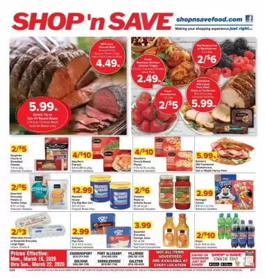 Shop 'n Save weekly ad (valid until 22-03)