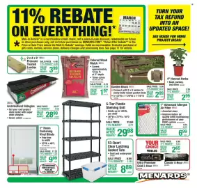 Menards weekly ad Page 1