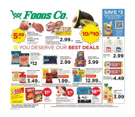 Foods Co weekly ad (valid until 24-03)