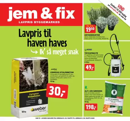 Jem & fix tilbudsavis (gælder indtil 29-03)