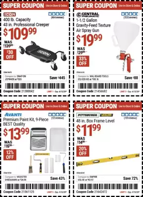 Harbor Freight Tools weekly ad (valid until 14-04)