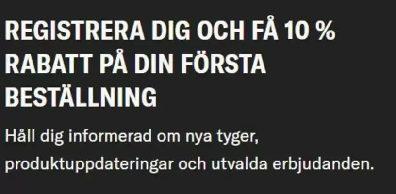 Tailor Store (giltig till och med 31-05)