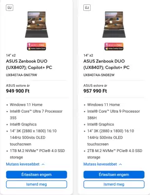 ASUS (érvényes eddig: 12-04)