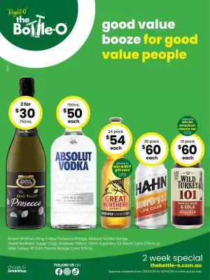 The Bottle O (valid until 12-04)