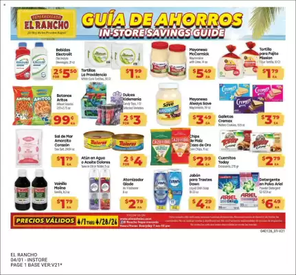Supermercado El Rancho (valid until 29-04)