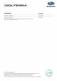 Subaru Flugblatt | Solterra Seite 2