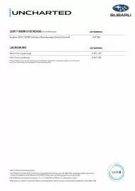 Subaru Flugblatt | Uncharted Seite 2