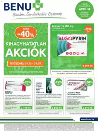 Benu Gyógyszertárak akciós újság Oldal 1