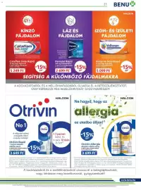 Benu Gyógyszertárak akciós újság Oldal 21
