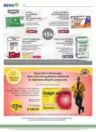 Benu Gyógyszertárak akciós újság Oldal 22