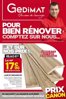 Gedimat (valable jusqu'au 18-04)