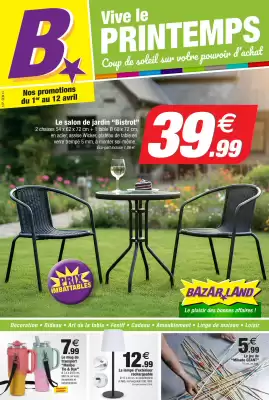 Catalogue Bazarland (valable jusqu'au 12-04)