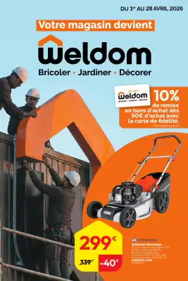 Weldom (valable jusqu'au 28-04)