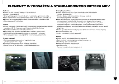 Peugeot gazetka | Rifter MPV Strona 3