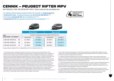 Peugeot gazetka | Rifter MPV Strona 4