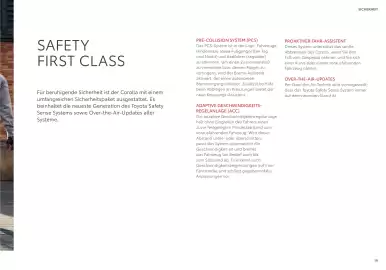 Toyota Flugblatt | Corolla Seite 19