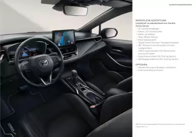 Toyota Flugblatt | Corolla Seite 29