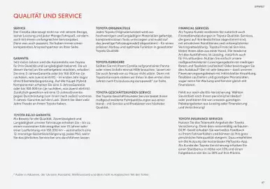 Toyota Flugblatt | Corolla Seite 47