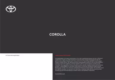 Toyota Flugblatt | Corolla Seite 48