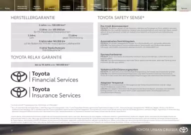 Toyota Flugblatt | Urban Cruiser Seite 21