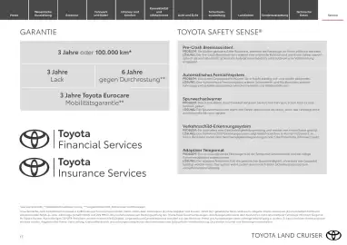 Toyota Flugblatt | Land Cruiser Seite 17