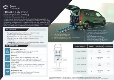 Toyota Flugblatt | Proace city Verso Seite 1